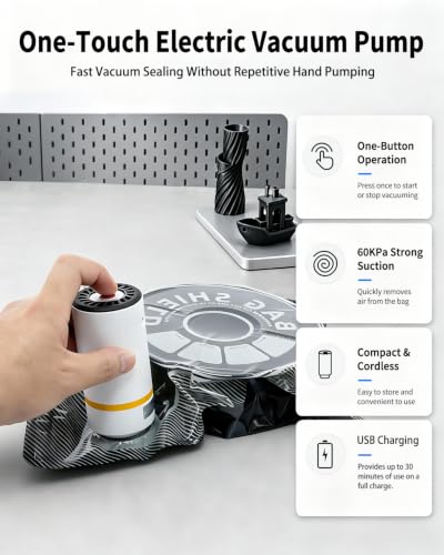 SHOWPIN Filament Vacuum Storage Kit: 20PCS 3D Printer Filament Vacuum Bags