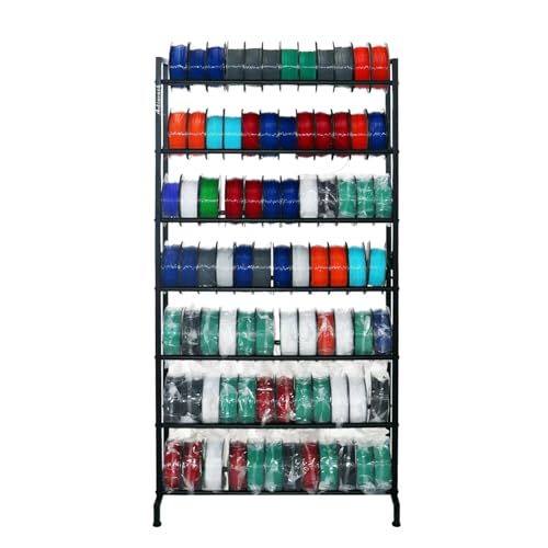 3D Printer Filament Rack, Heavy Duty Storage Shelves for 3d Printing Filaments, 7 Tier Large Capacity Filament Storage for 3D Printing Business - color: 7 Tier