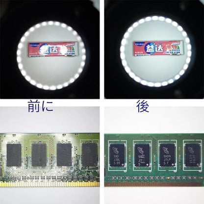 Polarized Led Ring Light for Microscope, 90 LED USB Microscope Ring Light Lamp Anti-Glare Illuminators Light Source for Industrial Digital Camera Phone Solder Repair Tools - color: Polarized Ring Light