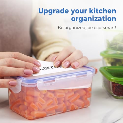 Removable Dry Erase Labels 3x4 in 48 Pk - Jars Bins Fridge and Freezer - style: 3x4"