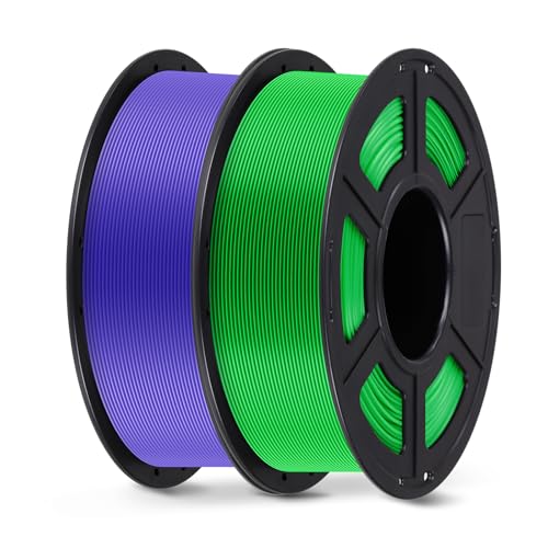ANYCUBIC 3D Printer Filament PLA Bundle 2KG, Purple+Green - color: 2*1kg Pla (Purple, Green)