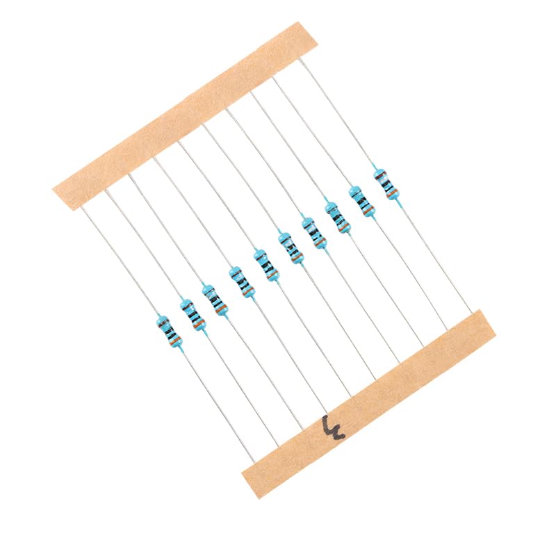1080Pcs Resistor Kit - 1/4W 1% Precision Metal Film Resistors Assortment for DIY Electronics, 0-10 Ohm Range