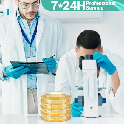 Mold Test Kit for Home Detection: 4 Simple DIY Science Kits for Fastly Testing Home Surfaces & Air Quality Detector & HVAC Monitor Includes Detailed Identification Guide