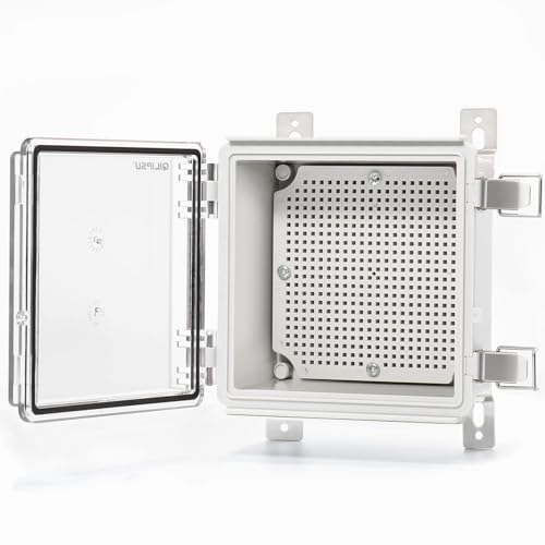 QILIPSU Outdoor Electrical Box Waterproof Junction Box 5.9"x5.9"x3.5" - color: Clear, size: 5.9"x5.9"x3.5"