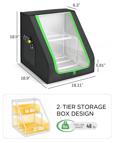 FANGSUN 3D Printer Filament Storage Box, 21 Spools, Filament Organizer