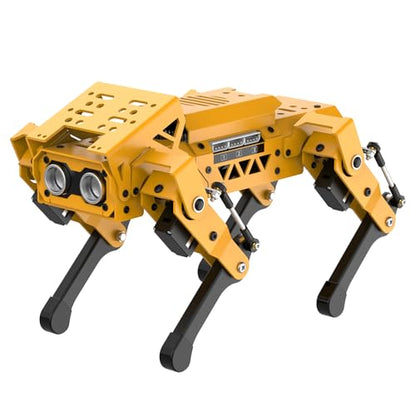 MechDog Robot Dog for Arduino Scratch Python Starter Smart Robot Kit with ESP32 AI Camera, Self Balancing Target Recognition&Tracing Open Source Bionic Quadruped Programming Science Set, Standard Kit
