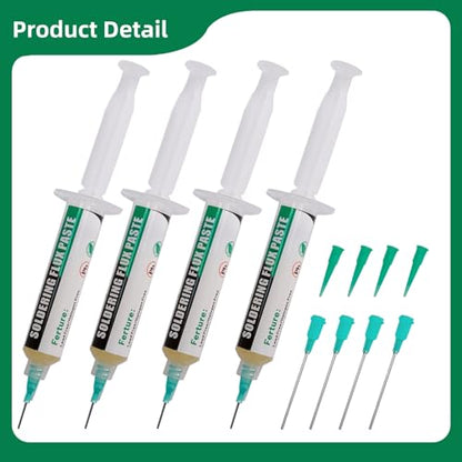 4 Pack Lead-Free Soldering Flux Paste for Electronics Soldering - size: 4PACK Solder Flux
