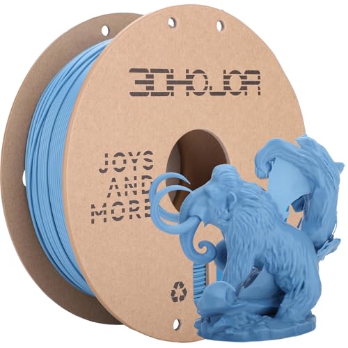 3DHoJor PLA+ 3D Printer Filament Grey Blue,1KG - color: Pla+-1kg Haze Blue