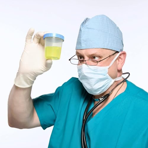 Vakly 4 oz Specimen Cups with Screw-On Lids Clear Non-Sterile 10 Pack