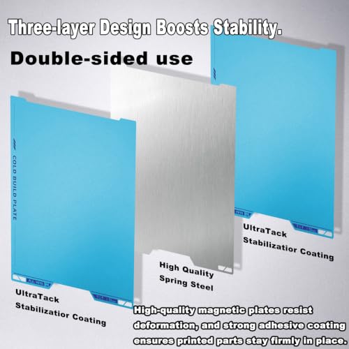 Cold Texture PEI Build Plate for Bambu Lab H2C/A2L - size: 335x325mm