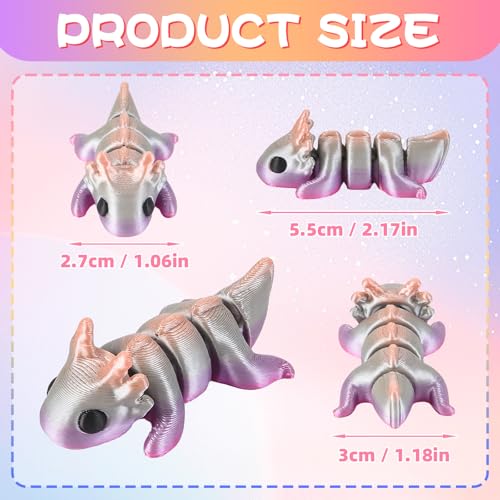 3D Printed American Salamander Figurines Set of 12 Desk Decor Collectible - size: Salamanders, style: 12 PCS