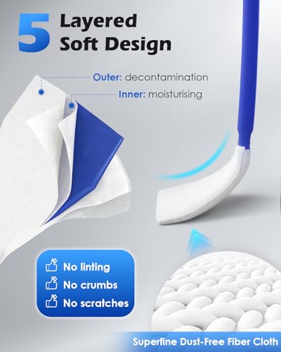 Zacro 24mm Full Frame Sensor Cleaning Swab*8 + 20ml Sensor Cleaner for DSLR SLR Digital Camera CMOS Sensor Cleaning, Compatible with Nikon Sony Canon (Add: 8*Cotton Swabs + 1*Cleaning Cloth) - size: 24mm