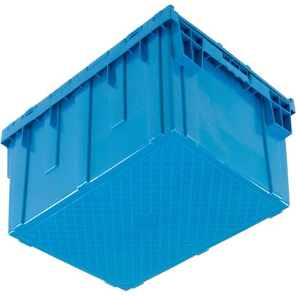 Global Industrial Plastic Distribution Container With Hinged Lid, 3.8 Cu.