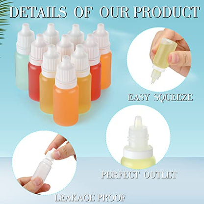 TrelaCo 300 Pcs 10ml Plastic Dropper Bottles Bulk, Clear - color: White, size: 10ml