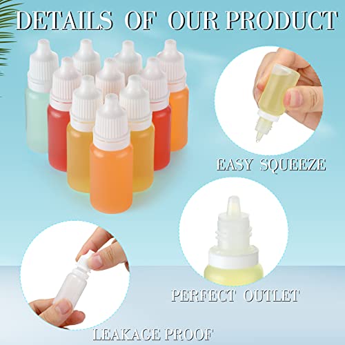 TrelaCo 300 Pcs 15ml Plastic Dropper Bottles Bulk, Clear - color: White, size: 15ml