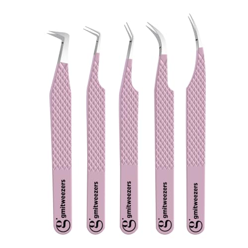 Fiber Tip Lash Tweezers For Eyelash Extension Tweezers Professional