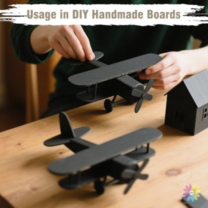Mat Board Center 8.5x11 Black Foam Boards Pack of 5, 3/16" Thick - color: Black, size: 8.5x11