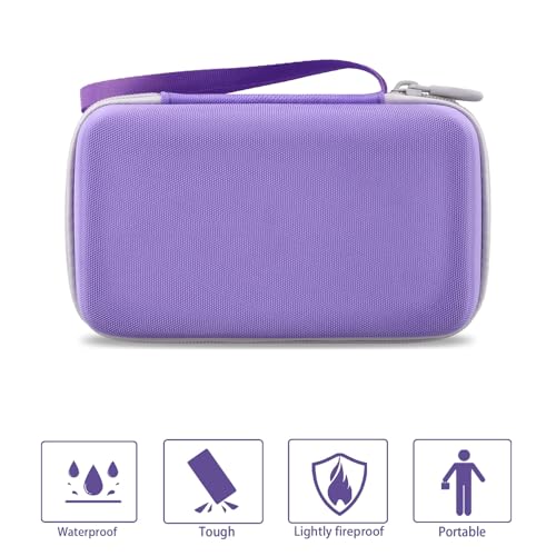 khanka Case for Liene Pearl N200 Pro Portable Photo Printer,Purple - color: Purple, style: for 2x3"N200 Pro
