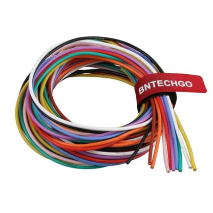 BNTECHGO 18 AWG Silicone Wire Kit 10 Color Each 10ft Stranded Tinned Copper - size: 10 colors each 10ft, style: 18 silicone wire