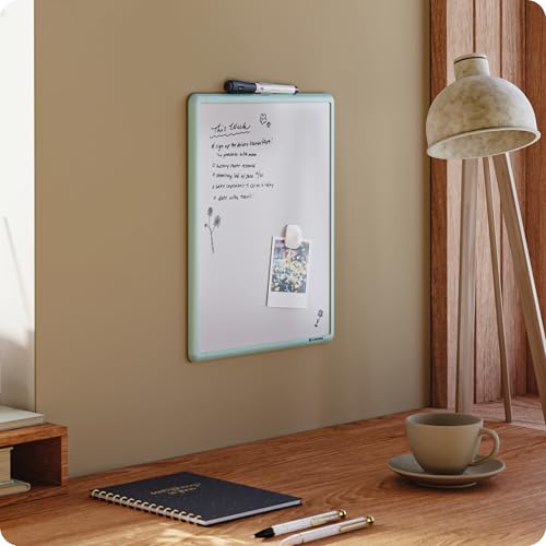 U Brands Dry Erase Whiteboard, 11" x 14", Small Whiteboard, Green Frame - color: Sage Green