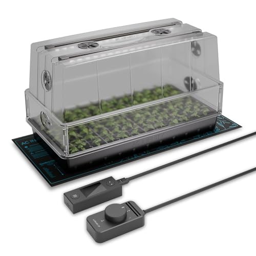 AC Infinity Large Humidity Dome Kit 6x12 w/ LED Grow Lights & Seedling Mat - size: Large Full Kit