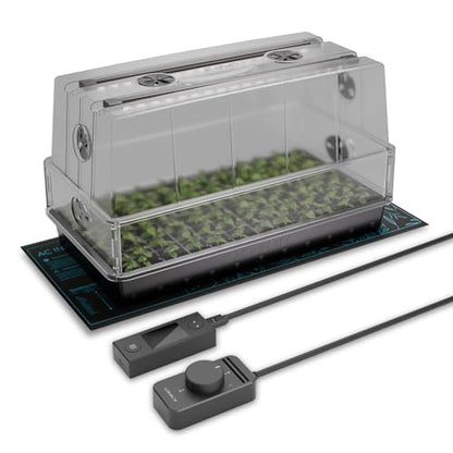 AC Infinity Large Humidity Dome Kit 6x12 w/ LED Grow Lights & Seedling Mat - size: Large Full Kit