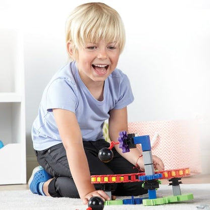 Learning Resources Gears! Gears! Gears! Machines in Motion - Toddler STEM, Building Toys for Kids, Hands-On Construction & Engineering Set, Critical Thinking, Fine Motor Skills