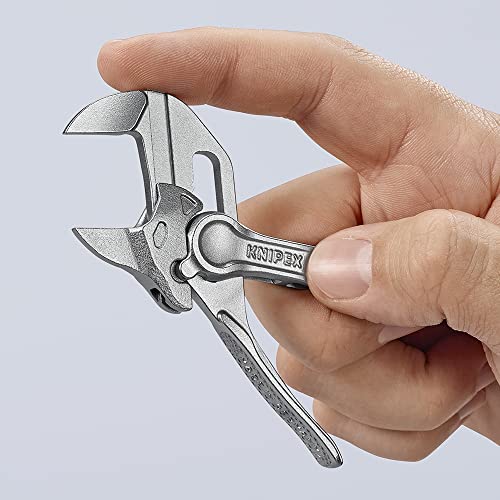 KNIPEX Tools 86 04 100 Pliers Wrench XS, 4", Silver - size: 4-Inch, style: Wrench