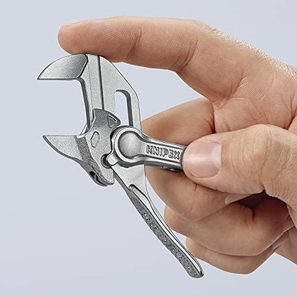KNIPEX Tools 86 04 100 Pliers Wrench XS, 4", Silver - size: 4-Inch, style: Wrench