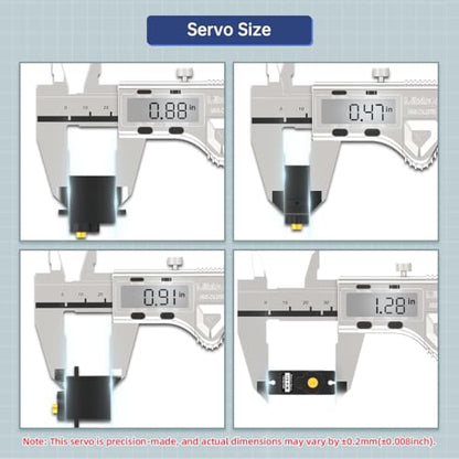 9G Servo Micro servo Metal Gear Motor Anti Blocking Servo for Robots DIY, LFD-01M, 1PCS - style: 1PC