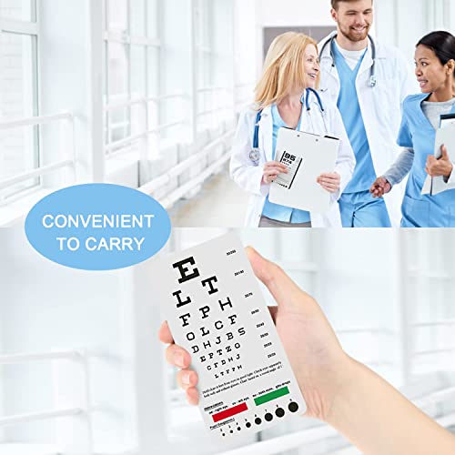 PECULA Eye Chart, Pocket Eye Charts, Snellen and Rosenbaum Pocket Eye Chart for Eye Exams (2 in 1) - color: 1* PECULA