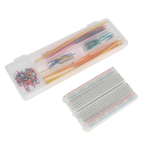 140PCS Jumper Wire Kit 400Tie Breadboard Jumper Wire with Box for Arduino Prototyping Circuit DIY Electronic Project - color: 1pcs400TieBreadboard-LineCable140pcs