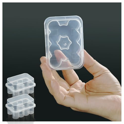 2-Pack Peptide Case for Fridge, 3 mL Vial Holder for Refrigerator, 10-Slot Insulin & Peptide Holder Each, 20 Slots Total, Semi-Transparent Vial Storage Case for Diabetic Care - size: 2-PACK