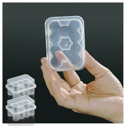 2-Pack Peptide Case for Fridge, 3 mL Vial Holder for Refrigerator, 10-Slot Insulin & Peptide Holder Each, 20 Slots Total, Semi-Transparent Vial Storage Case for Diabetic Care - size: 2-PACK