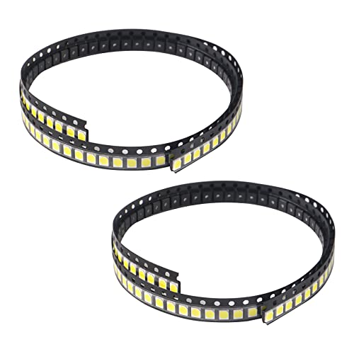 200pcs 3528(1210) White SMD LED Diode Lights Chips (3.5mmx2.8mm DC 3V 20mA 7-8LM) Super Bright Lighting Bulb Lamps Electronics Components Indicator Light Emitting Diodes - size: 3528/1210 White