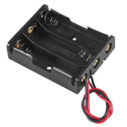 ACEIRMC AA Battery Holder Bundle 1.5V Single AA Battery Holder, 2 X 1.5V 3V AA Battery Holder, 3 X 1.5V 4.5V AA Battery Holder, 4X 1.5V 6V AA Battery Holderwith Leads (6pcs 3 Slot) - color: 6pcs 3 slot