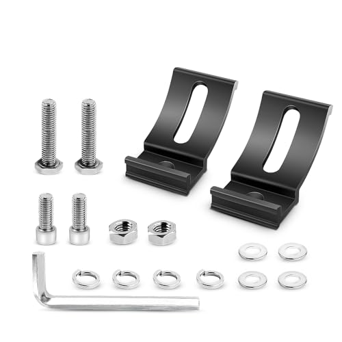 Nilight 2PCS Base Mounting Brackets Universal Slide Bracket Kits for LED Light Bar, Model: 90035B - color: Slide Bracket