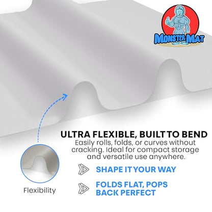 Extra Large Silicone Craft Mat 48x24 Inch – Heat Resistant Table Protector, Non-Slip Surface for Painting, DIY, Clay, Bakin, Easy Clean, Rolls Up – Use as Floor or Cutting Mat by MonsterMat