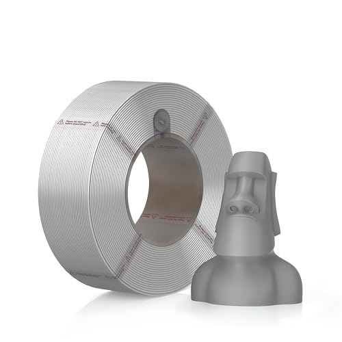 Bambu Lab PLA Matte 3D Printer Filament 1.75mm RFID 1kg Refill, Ash Grey - color: Ash Grey, size: Refill