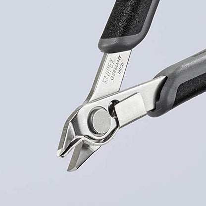 KNIPEX - 78 13 125 ESD Tools - Electronics Super-Knips, INOX Steel, ESD (7813125ESD), 5-Inch with Lead Catcher - size: 5-Inch with Lead Catcher