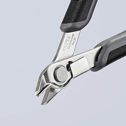 KNIPEX - 78 13 125 ESD Tools - Electronics Super-Knips, INOX Steel, ESD (7813125ESD), 5-Inch with Lead Catcher - size: 5-Inch with Lead Catcher