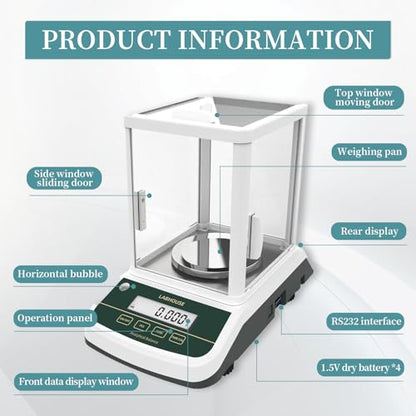 FA5003 Lab Analytical Balance, 500g/0.001g, Single Display - size: 0.001g*500g