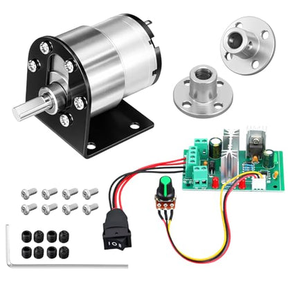 Copkim 12V DC Geared Motor Kit, 1000rpm - style: 1000rpm