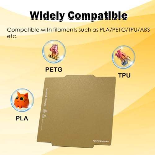 Creator 5 Build Plate Double Sided Textured Board Removable Heated Bed - color: Gold