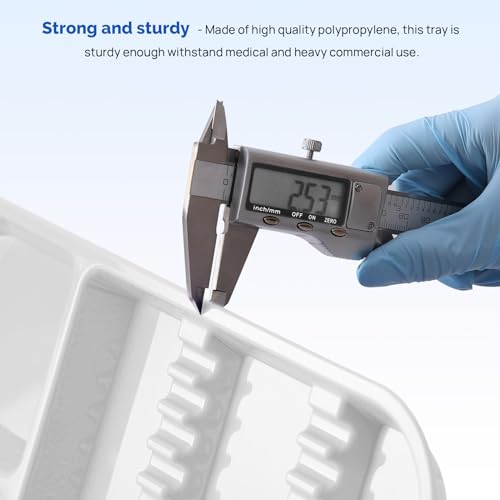 JMU White Dental Instrument Trays Size B 13.25" x 9.75" - color: White, size: 1