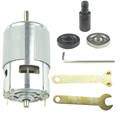 CONQUERALL 775 Motor 12V 8000RPM / 24V 16000 RPM Large Torque High Power DC Motor with M10-5 Connecting Rod Set - size: 8000-16000RPM, style: Motor + connecting rods