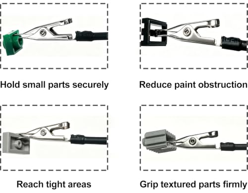 Model Painting Stand Alligator Clip Sticks, Hold Mini Model Accessories Less Paint Block Stably Clamp Tiny Model Pieces - color: Abs Base
