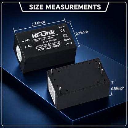 3-Pack AC to DC Power Converter Module, 100-240VAC to 5VDC