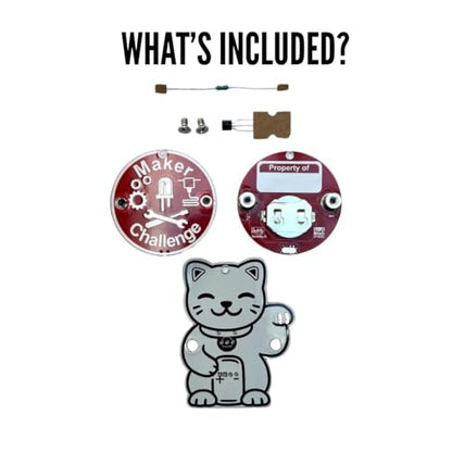Learn to Solder – Transistor Cat | DIY Electronics Soldering Project for Beginners Ages 14+ & Adult Hobbyists | PCB, Buzzer & Transistor Included
