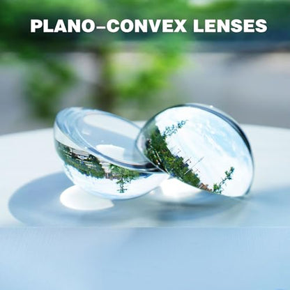 2Pcs 3.1inch Crystal Dome Magnifying Paperweight for Outdoor Events - color: 2pcs